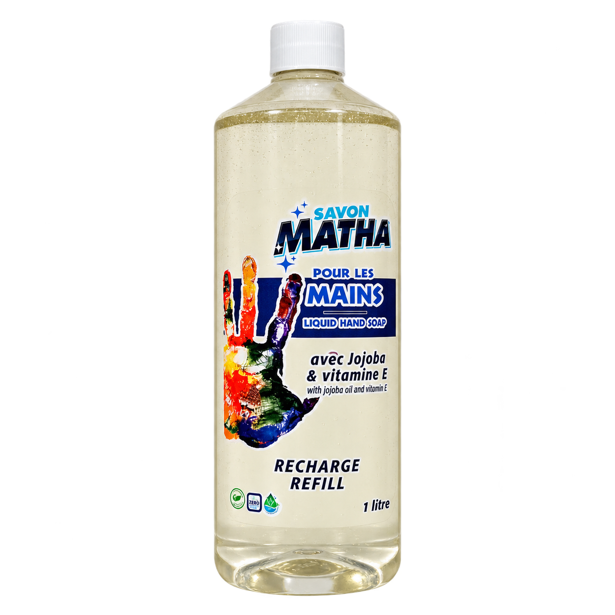 Savon Matha pour les mains à l’huile de jojoba, recharge de 1 L